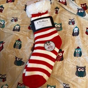 Plush Sherpa Slipped Socks